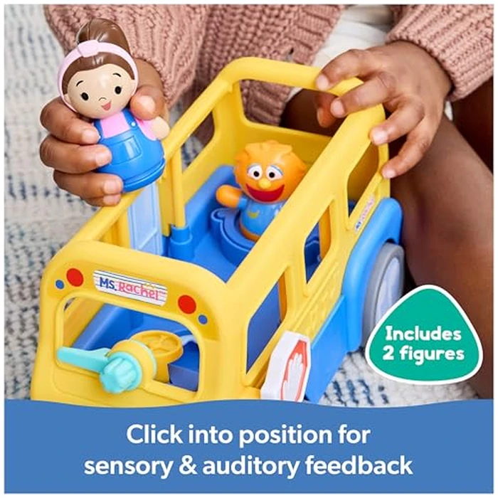 Ms. Rachel Official My First Learning Electronic School Bus with 2 Figures, Music & Sounds, Educational Toys & Toddler Toys for Girls & Boys Ages 1-3+ by Ms. Rachel - Image 4