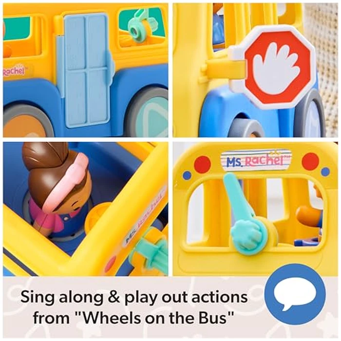 Ms. Rachel Official My First Learning Electronic School Bus with 2 Figures, Music & Sounds, Educational Toys & Toddler Toys for Girls & Boys Ages 1-3+ by Ms. Rachel - Image 7