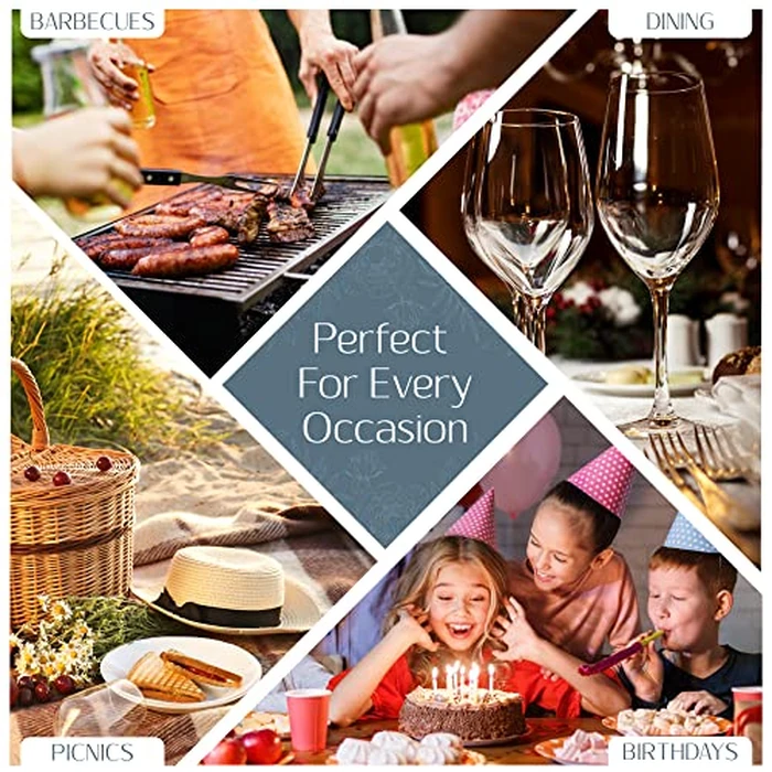 Elrene Home Fashions Savannah Boho Paisley Water- and Stain-Resistant Vinyl Tablecloth with Flannel Backing, 52 Inches X 70 Inches, Rectangle, Blue by Elrene - Image 5