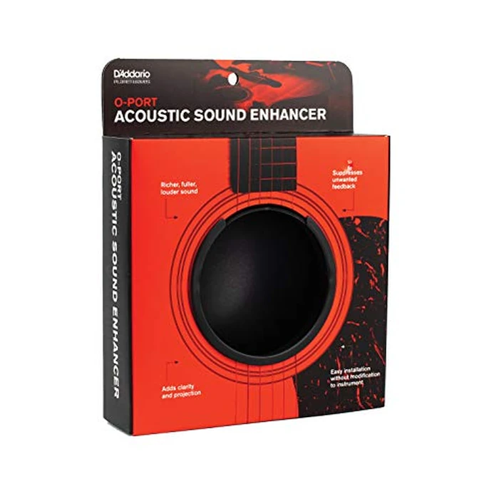 D'Addario Accessories O-Port Sound Enhancement for Acoustic Guitar, Large, Black by Planet Waves - Image 2