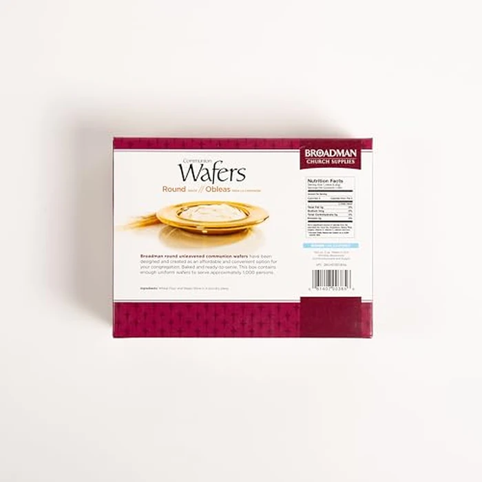 Broadman Church Supplies Communion Wafer, Round with Cross Design, 1,000 Count by BROADMAN CHURCH SUPPLIES - Image 7