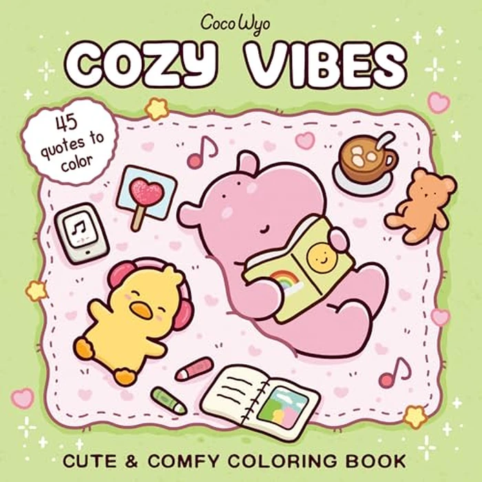Cozy Vibes: Coloring Book for Adults and Kids (Cozy Spaces Coloring) by Random House Books for Young Readers - Used - Good condition - US$4.29
