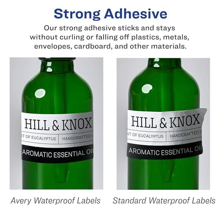 Avery Bulk Waterproof Labels, 2” x 4” White Film Labels, Tear, Chemical & UV Resistant, 500 Labels, for Laser Printers, Rectangle, Permanent Adhesive, (75523) Made in Canada by Avery - Image 5