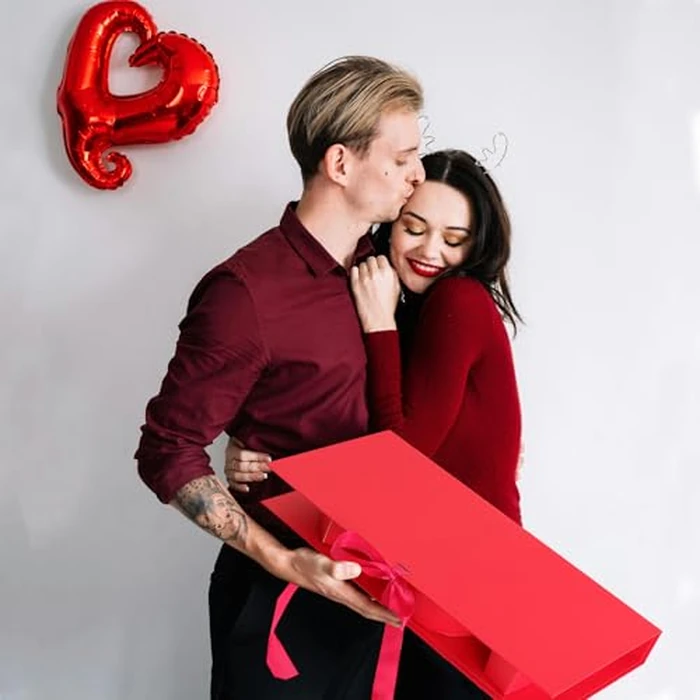 MLOLM 6 Pcs I Love You Flower Box Valentines I Love U Fillable Gift Box Empty I Heart U Cardboard Box For Valentines Mother's Day Wedding Bridal Shower Anniversary Birthday Chocolate Rose Packaging by MLOLM - Image 3