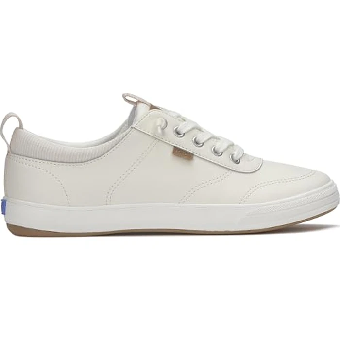 Keds Women's Center Iii Slip on Fashion Sneaker, White/Blush Leather, 9.5 Wide by Keds - Image 2