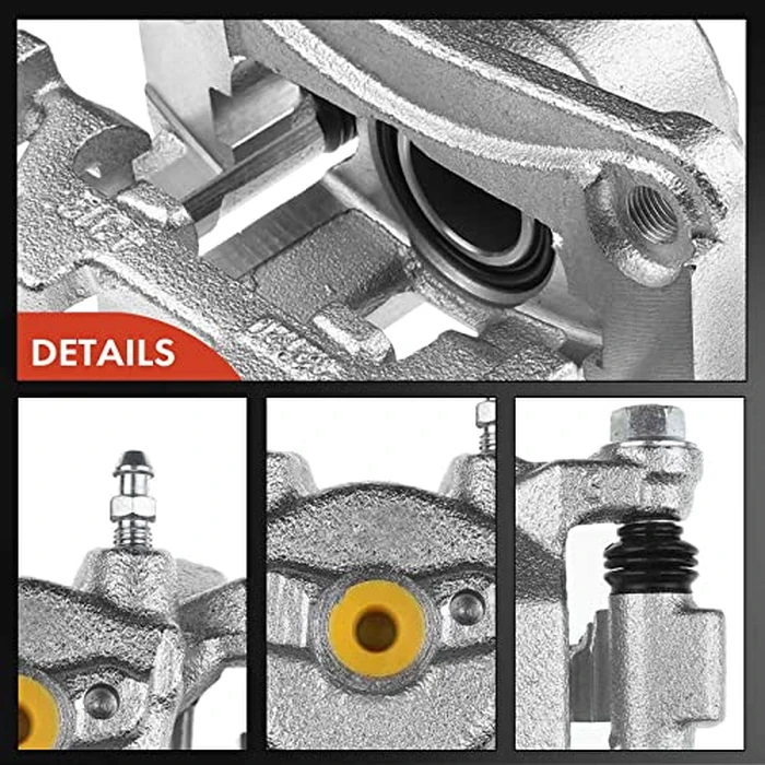 A-Premium Disc Brake Caliper Assembly with Bracket Compatible with Select Infiniti Models - G35 2007-2008, G37 2009, Fit the model with 308mm Rear Disc & 320mm Front Disc - Rear Driver and Passenger by A-premium - Image 7