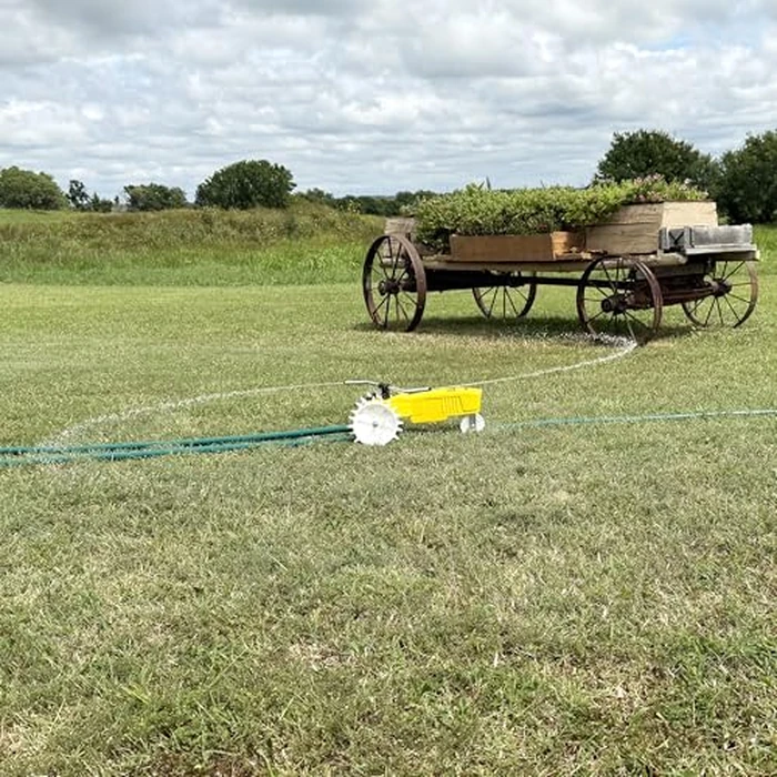 Nelson Rain Train 13,500 Square Feet Cast Iron Outdoor Lawn Traveling Water Sprinkler for Yard, and Garden, with Auto Shut Off, Yellow by Nelson - Image 7