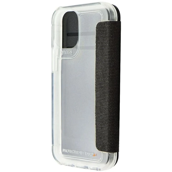 Gear4 Wembley Flip Folio Phone Case for iPhone 12 mini - Clear/Black by Gear4 - Image 2