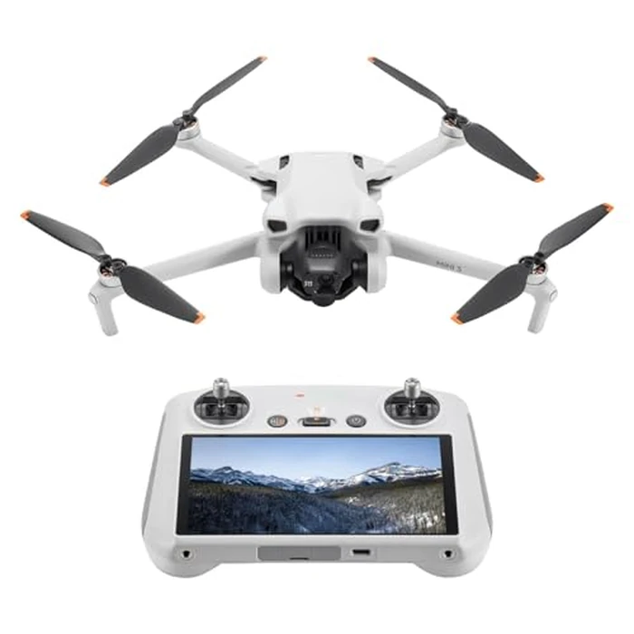 DJI Mini 3 (DJI RC), Lightweight 3x Mechanical Gimbal Drones with Camera for Adults 4K, 38-min Flight Time, up to 32800ft (10km) Video Transmission, Vertical Shooting, GPS Auto Return Integrated by DJI - Image 1