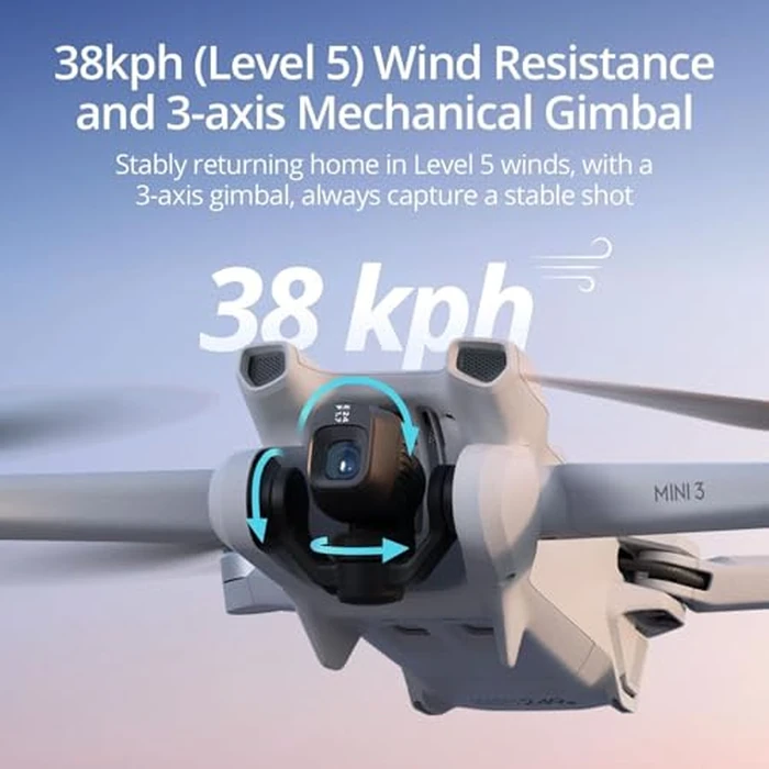DJI Mini 3 (DJI RC), Lightweight 3x Mechanical Gimbal Drones with Camera for Adults 4K, 38-min Flight Time, up to 32800ft (10km) Video Transmission, Vertical Shooting, GPS Auto Return Integrated by DJI - Image 6