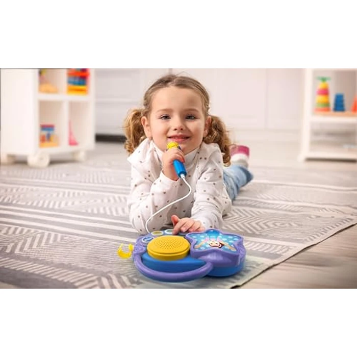 eKids Ms Rachel Karaoke Microphone with Boombox for Fans of Toddler Toys, Kids Karaoke Machine with Built in Music, Great Gifts for Kids by eKids - Image 3