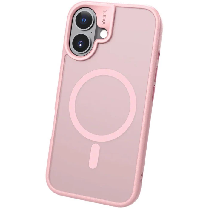 TUFF8 MAG GlideGuard Phone Case with MagSafe for iPhone 16 - Blush Pink - Brand New by TUFF8 - Refurbished - Brand New condition