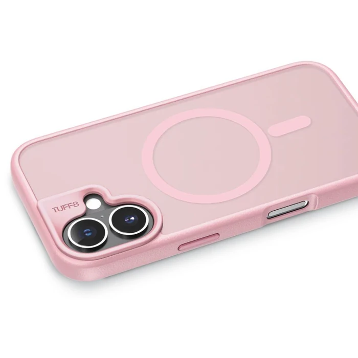 TUFF8 MAG GlideGuard Phone Case with MagSafe for iPhone 16 - Blush Pink - Brand New by TUFF8 - Image 3