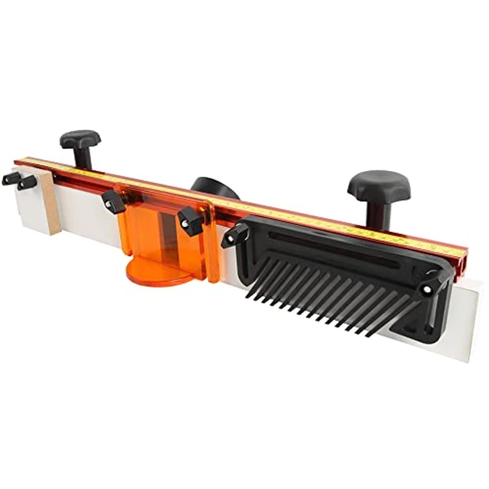 O'SKOOL 24 Inches Long Router Table Fence System with Feather Board, Bit Guard, Adjustable Stop and Dust Port, RTS06 by O'SKOOL - Used - Like New condition