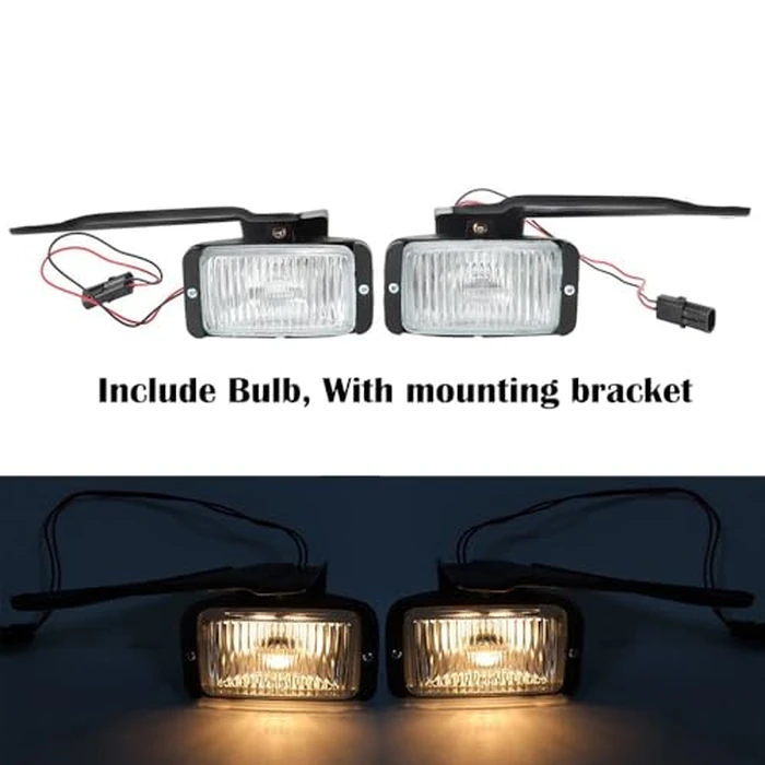 Fog Light Assembly compatible with 1988-1997 Chevy GMC C/K C1500 C2500 C3500 K1500 K2500 K3500, w/Bracket & Bulb,GM2592106 | GM2593106 by corkiauto - Image 3