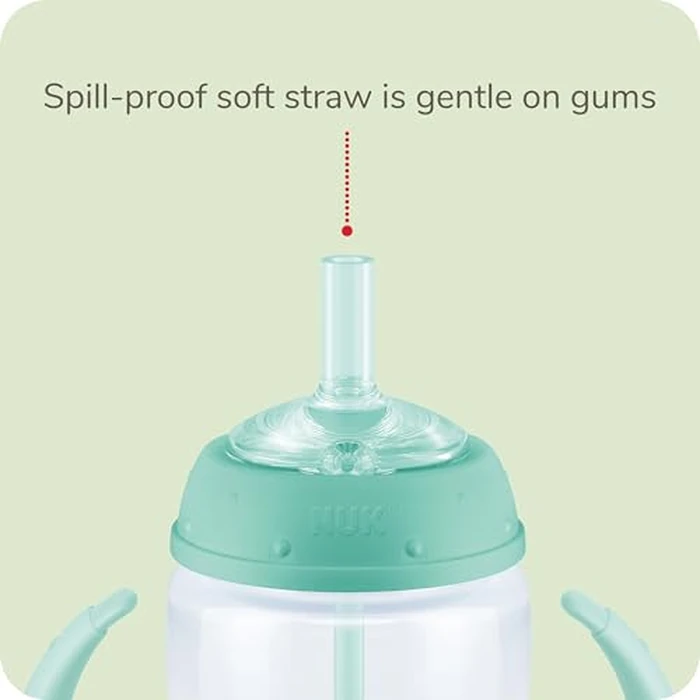 NUK Learner Straw Cup, 5oz, 2-Pack - Toddler Sippy Cup with Soft Straw for Easy Drinking, Suitable for Ages 6 Months and Up, Timeless Collection by NUK - Image 6