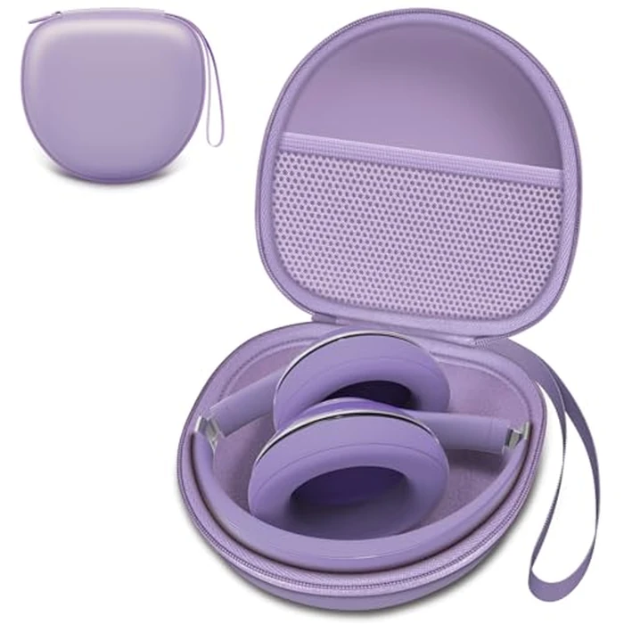 LTGEM Headphone Case Compatible with BERIBES/TOZO/KVIDIO/Beats/Soundcore Anker/JBL Noise Cancelling Over-Ear Headphones, Light Purple by L LTGEM - Image 1