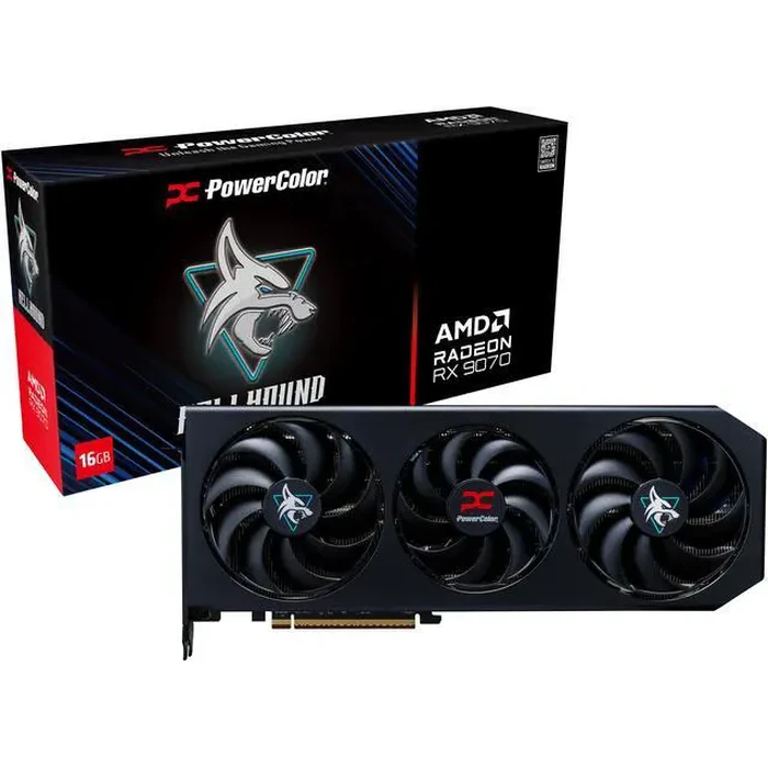 PowerColor Hellhound Radeon RX 9070 16GB 256-Bit GDDR6 PCI Express 5.0 RDNA 4 Graphics Card RX9070 16G-L/OC by PowerColor - Image 9