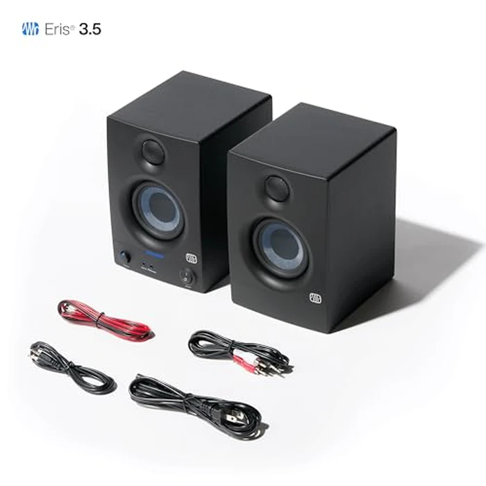 PreSonus Eris 3.5 Studio Monitors, Pair - Powered, Active Monitor Speakers for Near Field Music Production, Desktop Computer, Hi-Fi Audio by PreSonus - Image 7