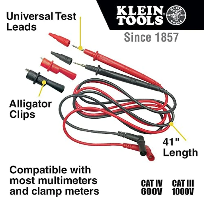 Klein Tools 69410 Replacement Test Lead Set, Right Angle by KLEIN TOOLS - Image 2