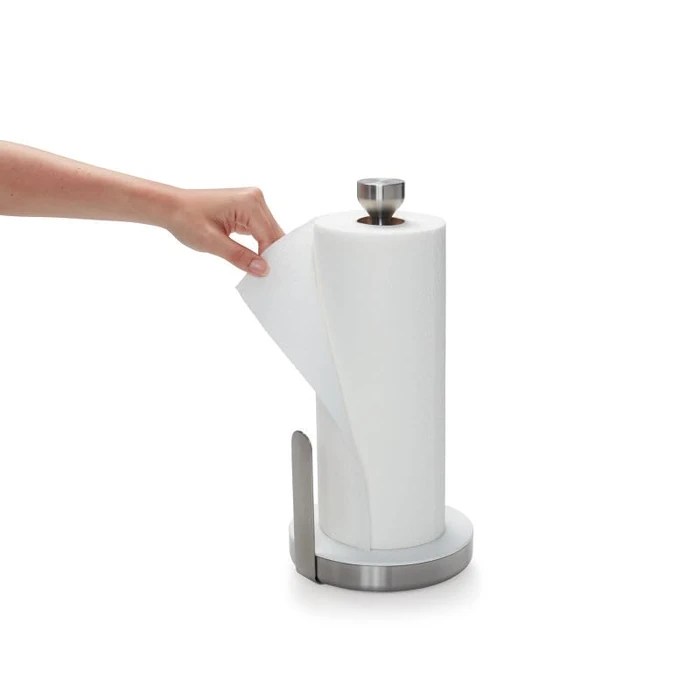 KitchenAid - Gourmet Paper Towel Holder, Stainless Steel Paper Towel Holder with Weighted Base (White) by KitchenAid - Image 3