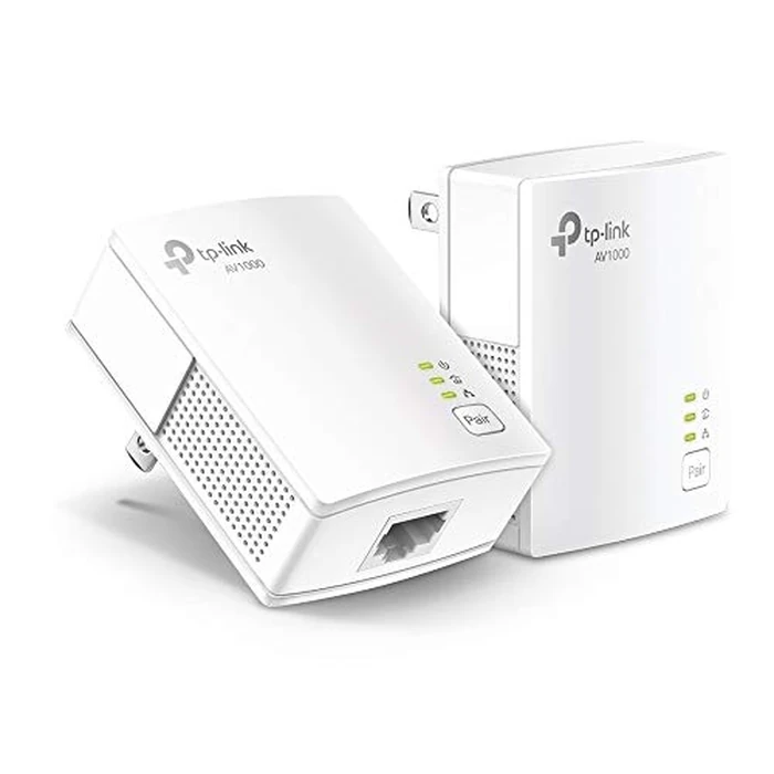TP-Link AV1000 Powerline Ethernet Adapter KIT - Gigabit Port, Plug Pair &Play, Ethernet Over Power, Nano Size, Power Saving Mode, Network Adapter, Free Expert Help (TL-PA7017 KIT) by TP-Link - Used - Very Good condition - US$40.14