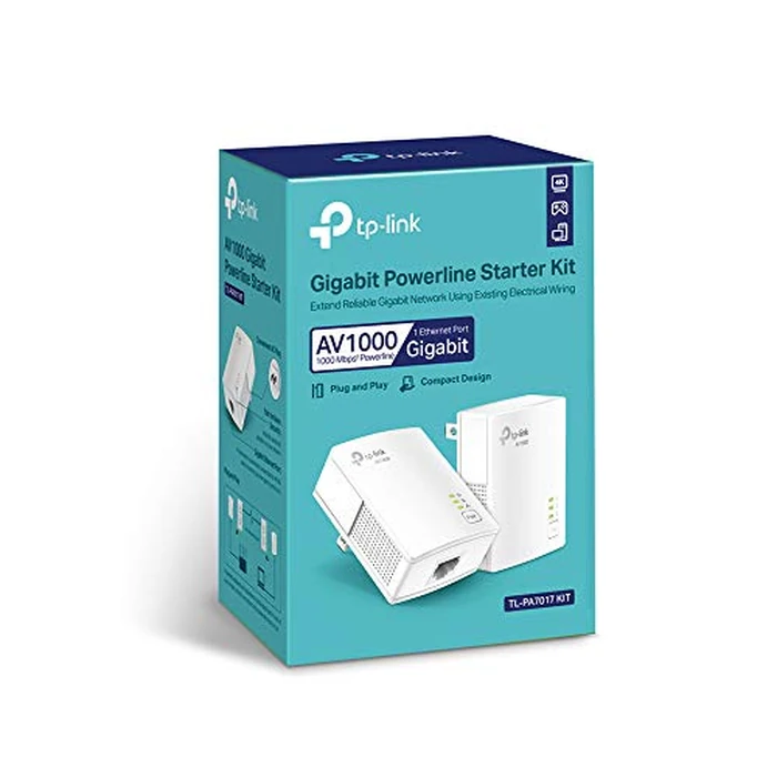 TP-Link AV1000 Powerline Ethernet Adapter KIT - Gigabit Port, Plug Pair &Play, Ethernet Over Power, Nano Size, Power Saving Mode, Network Adapter, Free Expert Help (TL-PA7017 KIT) by TP-Link - Image 5