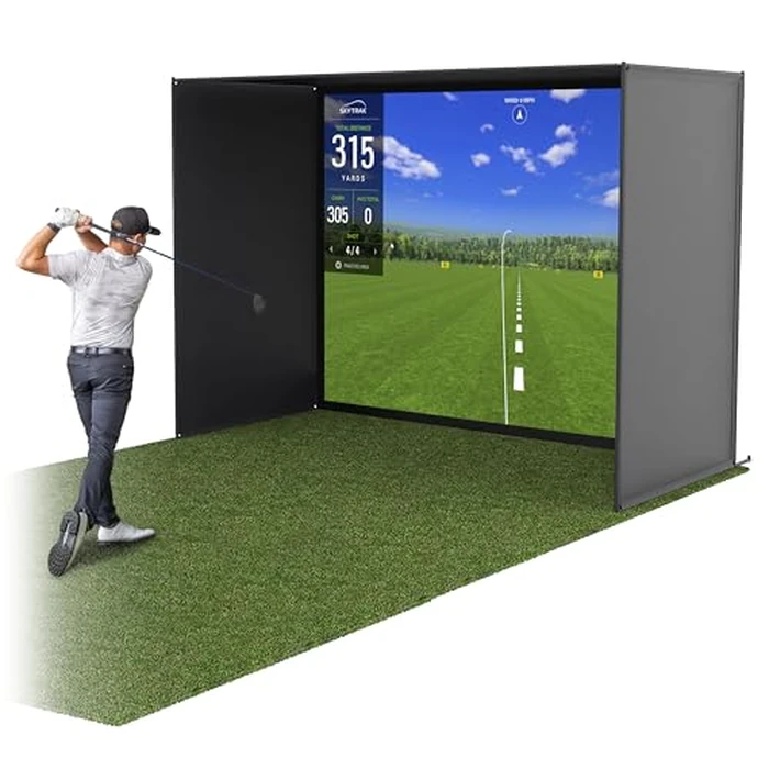 GoSports 10 x 8 ft Golf Simulator Enclosure Net - Complete Set with Frame and HD Impact Screen Kit by GoSports - Used - Like New condition - US$851.82