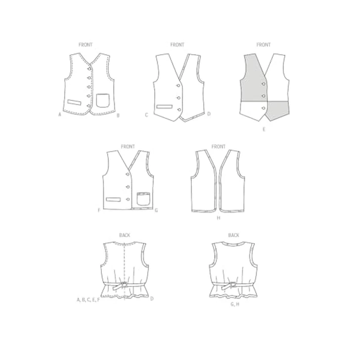 McCall's M8442A Easy to Sew Misses' and Men's Lined Vests Sewing Pattern Kit, Design Code M8442, Sizes XS-S-M-L-XL by McCall's - Image 3