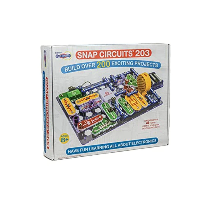 Snap Circuits 203 Electronics Exploration Kit | Over 200 STEM Projects | Full Color Project Manual | 42 Snap Modules | Unlimited Fun by Snap Circuits - Used - Like New condition - US$34.83