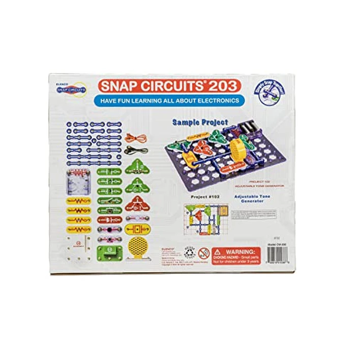 Snap Circuits 203 Electronics Exploration Kit | Over 200 STEM Projects | Full Color Project Manual | 42 Snap Modules | Unlimited Fun by Snap Circuits - Image 4