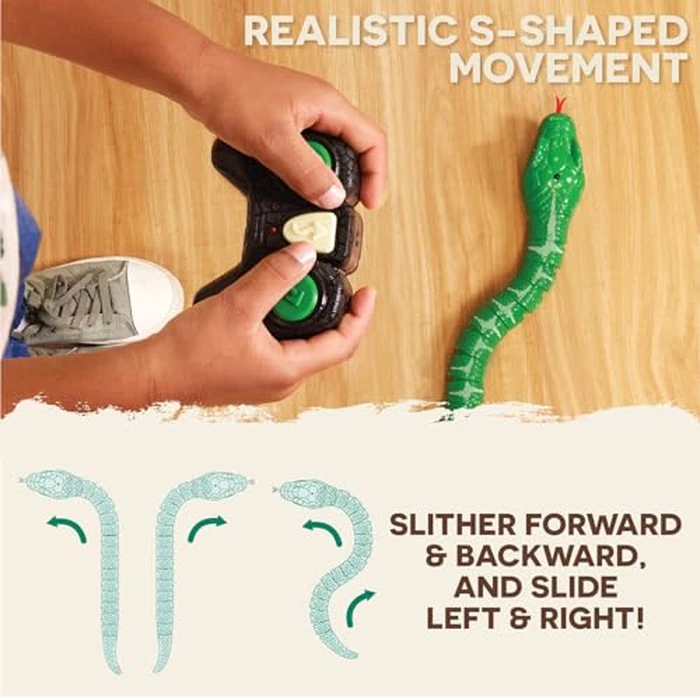 Terra by Battat - Remote Control Emerald Tree Boa Snake Toy, Realistic Moving Electronic Animal for Kids with Easy Operation, Fun Reptile Adventure, Includes Transmitter, Ages 6+ Years by Terra by Battat - Image 3