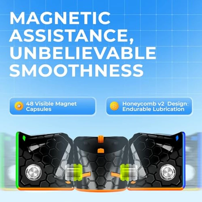 GAN 356 M, Speed Cube 3x3 Magnetic Speedcube Stickerless 356M Fidget Toys for Kids Adults, No Extra GES by GAN - Image 2