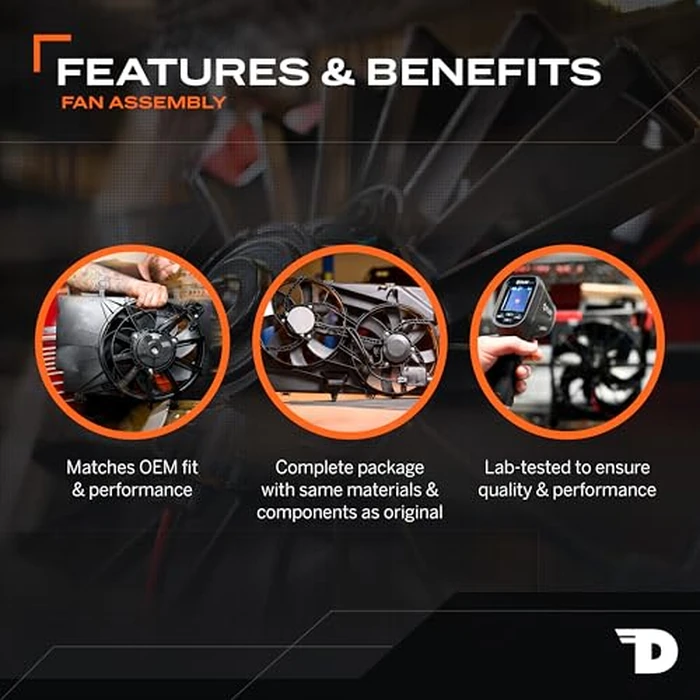 Dorman 621-386 A/C Condenser Fan Assembly Compatible with Select Honda Models by Dorman - Image 1