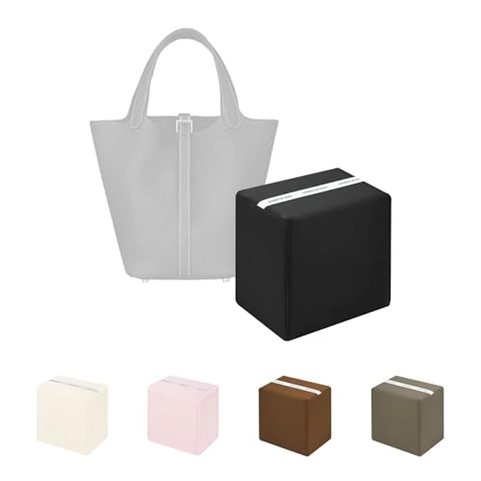 KINGS IN BAG Purse Pillow Insert to Keep Shape - Lightweight Memory Foam Insert with Satin Cover for Home Storage & Travel, Multicolor Options, Fits for Picotin 22(Black, PC22) by KINGS IN BAG - Used - Like New condition