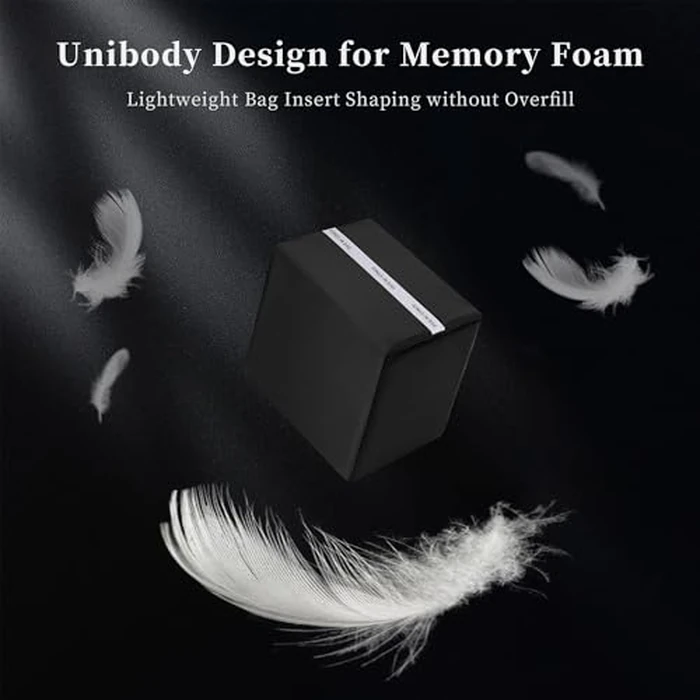 KINGS IN BAG Purse Pillow Insert to Keep Shape - Lightweight Memory Foam Insert with Satin Cover for Home Storage & Travel, Multicolor Options, Fits for Picotin 22(Black, PC22) by KINGS IN BAG - Image 5