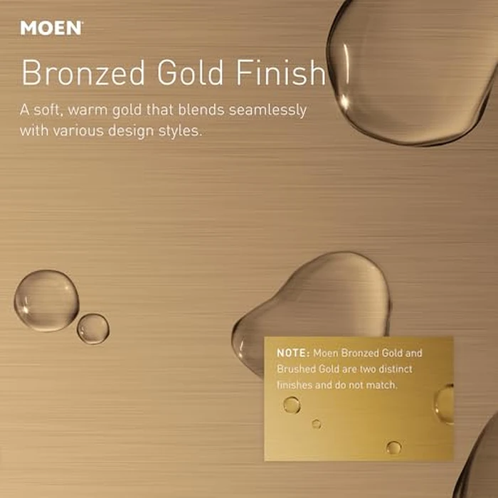 Moen Genta LX M-CORE 2-Series Shower Trim Kit with Handle, Arm, Valve and Showerhead Required, Bronzed Gold, UT2472NHBZG by Moen - Image 2