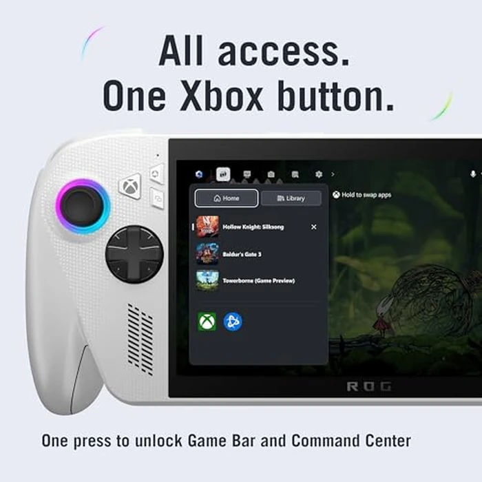 ASUS ROG Xbox Ally - 7” 1080p 120Hz Touchscreen Gaming Handheld, 3-month Xbox Game Pass Premium included, AMD Ryzen Z2 A, 16GB RAM, 512GB SSD, White by ASUS - Image 8