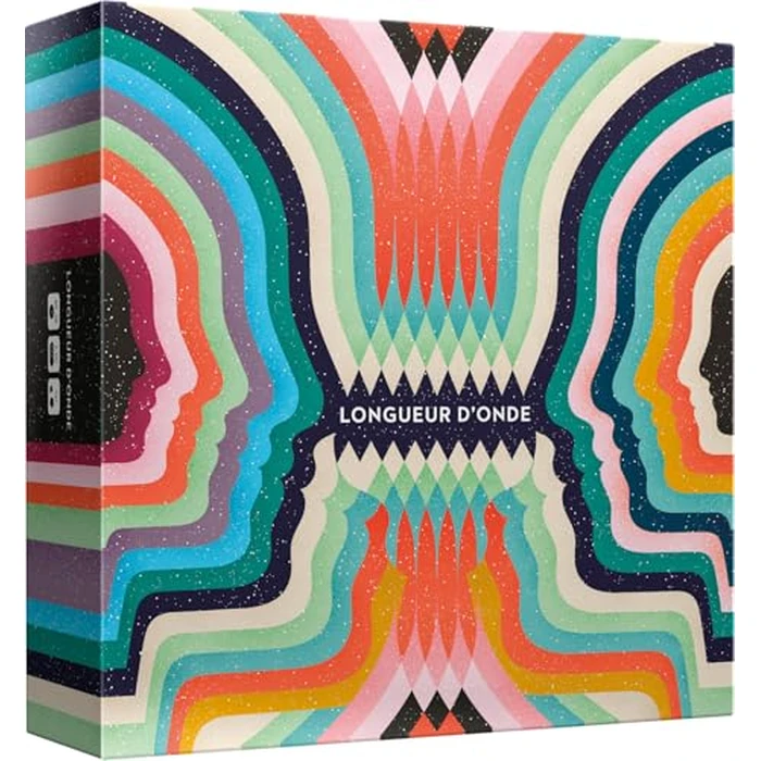 Longueur d'Onde (Français) - Party Games - Social/Team-Based - Fun and Abstract Mind-Reading Game - Ages 14+ - 2-12+ Players - 30-45 Minute Playtime - French Edition - Made CMYK by Asmodee - Used - Acceptable condition