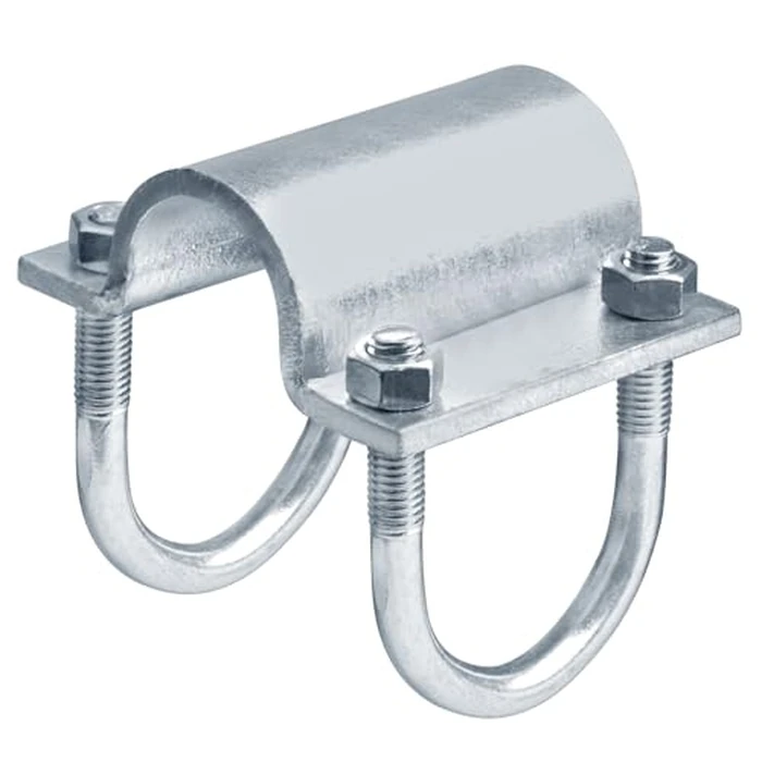 OTTFF 2 Pack 1-5/8" x 1-5/8" U Bolt Cross Clamps, Heavy Duty Adjustable Grid Pipe Connector for Corral Panel, Chain Link Fence, 7/32" Steel by OTTFF - Used - Very Good condition - US$17.50