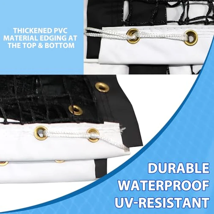 VANCL Tennis Net Outdoor Heavy Duty Professional Tennis Court Net Replacement Professional Tennis Net Nylon for Professional Tennis Courts [Includes 2 Fiberglass Dowels] by VANCL - Image 3