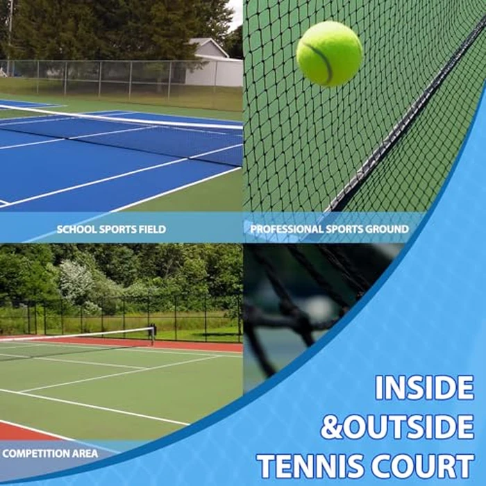 VANCL Tennis Net Outdoor Heavy Duty Professional Tennis Court Net Replacement Professional Tennis Net Nylon for Professional Tennis Courts [Includes 2 Fiberglass Dowels] by VANCL - Image 6