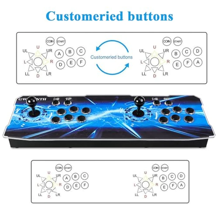 GWALSNTH 3D Pandora Box 80S Pro Arcade Games Console, 16800 in 1 HD Video Games Machine,Plug and Play Game at Home,WiFi Function by GWALSNTH - Image 3