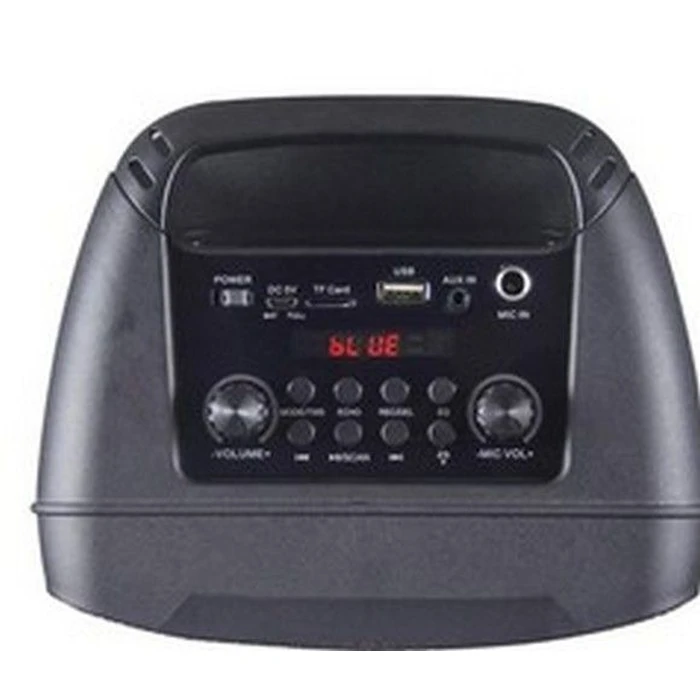 Kodak PRPS-1775 Double-Woofer Party Tower Speaker with Microphone - Black by Kodak - Image 2