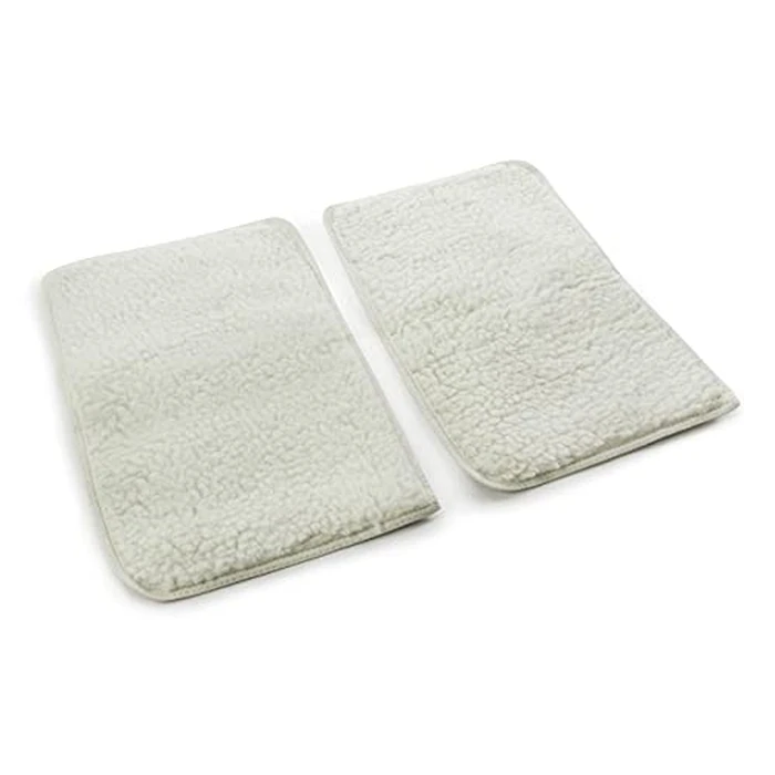 Sherpa Replacement Liners for Travel Pet Carriers - Soft Absorbent Dog Kennel Pad with Waterproof Backing, Machine Washable Dog Crate Pads, 14.5x9.75in - 2 Pack, White, Small by Sherpa - Image 1