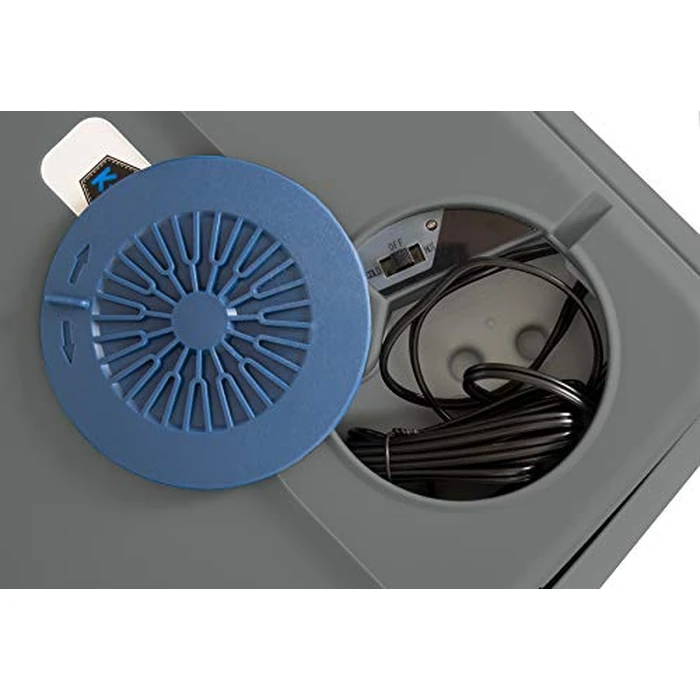 K-Box Electric Cooler and Warmer for Car and Home - 34 Quart (32 Liter) - Dual 110V AC House and 12V DC Vehicle Plugs (Grey) by Koozam - Image 4