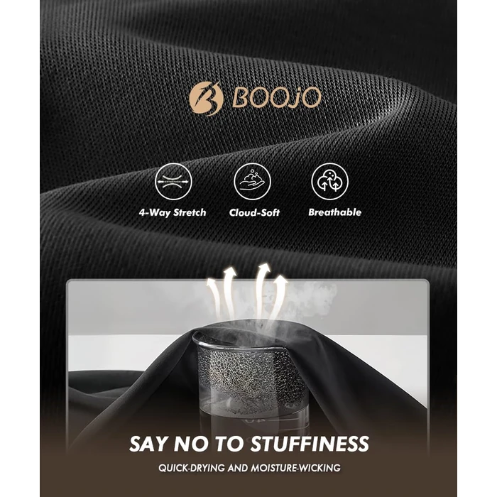 BOOJO 7 Pack Workout Shirts for Men - Quick Dry Moisture Wicking T-Shirts Short Sleeve Tees for Gym Running Athletic Sport by BOOJO - Used - Like New condition