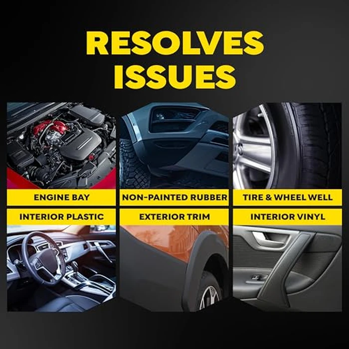 Meguiar's Hyper Dressing, 1 Gallon, Trim Shine For Drivers & Detailers- Car Wash Soap Restores Gloss And Deep Black Look; Use On Plastic And Rubber Trim, Tires, Bumpers And Wheel Wells by Meguiar's - Image 3