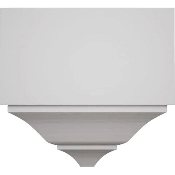 3 5/8"P x 7 1/4"W x 7 1/2"H Americraft Solid Paint Grade Wood Universal Mid Crown Moulding Coupler Block for Profiles up to 4"H x 3 5/8"P, Primed Pine by Ekena Millwork - Used - Very Good condition