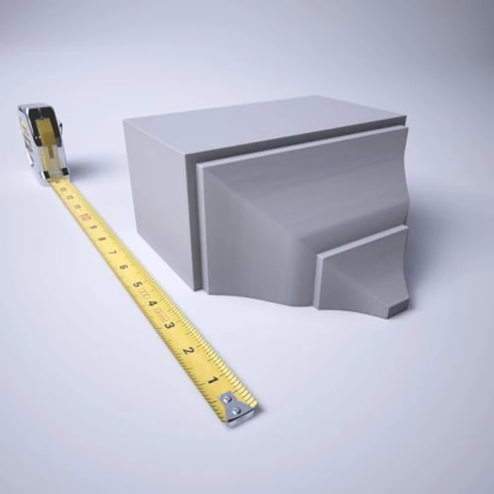 3 5/8"P x 7 1/4"W x 7 1/2"H Americraft Solid Paint Grade Wood Universal Mid Crown Moulding Coupler Block for Profiles up to 4"H x 3 5/8"P, Primed Pine by Ekena Millwork - Image 6